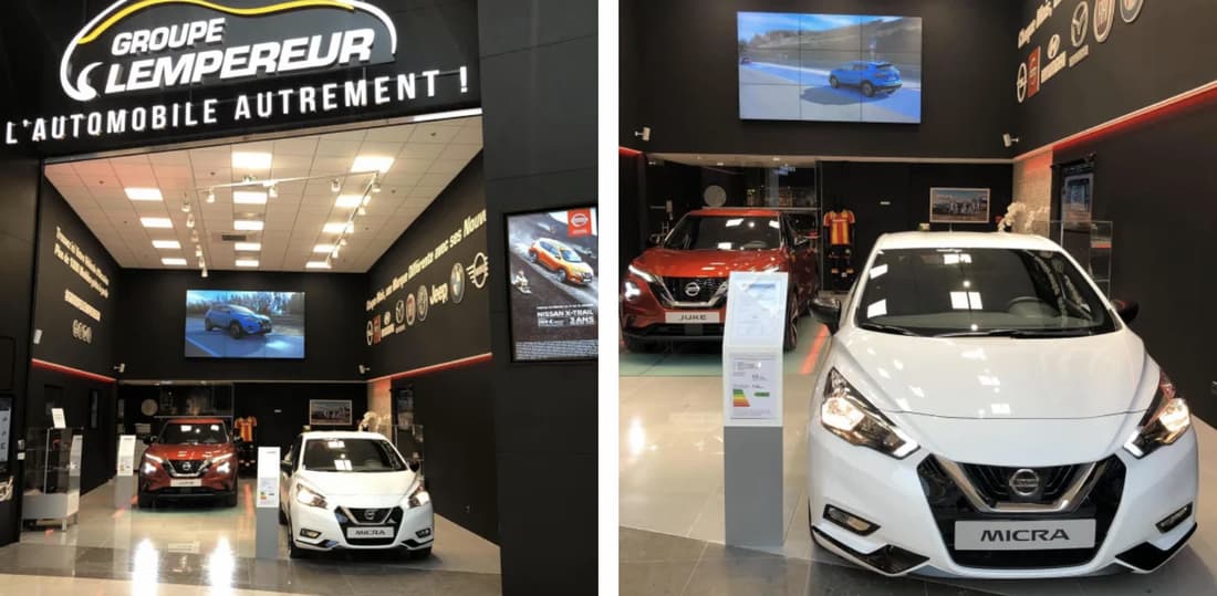 Nissan au pop up store groupe Lempereur