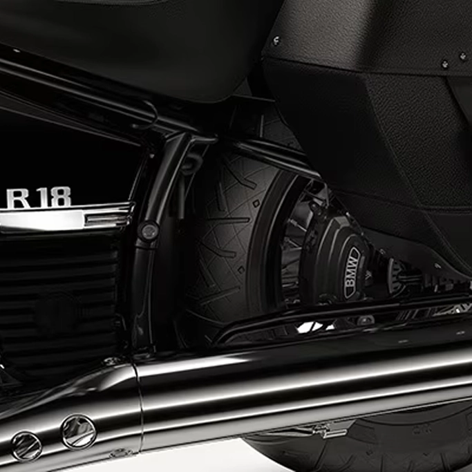 Tableau de bord de la BMW Motorrad R 18 Classic avec affichage analogique