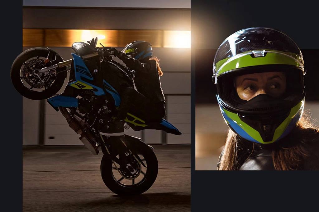 BMW Motorrad S 1000 R en virage dynamique