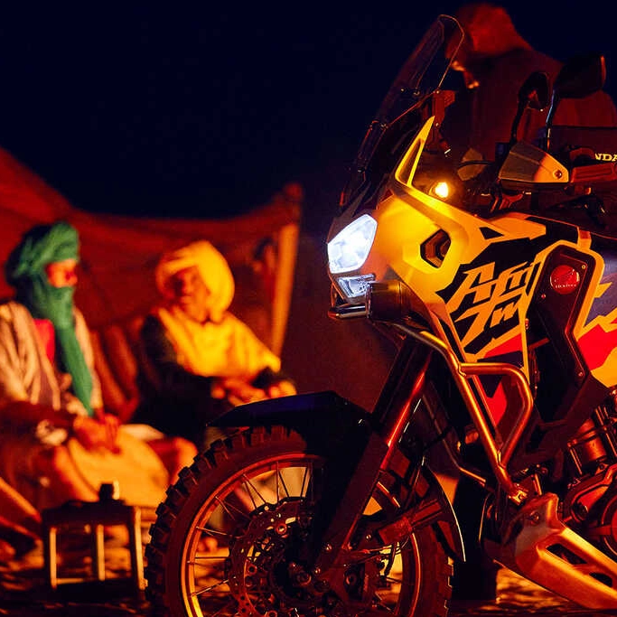 Écran TFT tactile de la Honda Africa Twin Adventure Sports