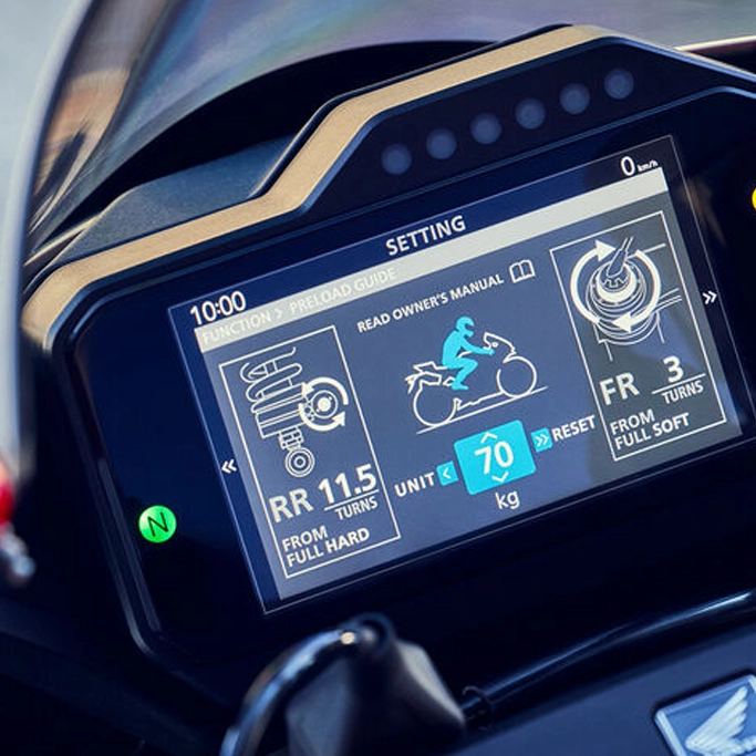 Tableau de bord TFT Honda Fireblade