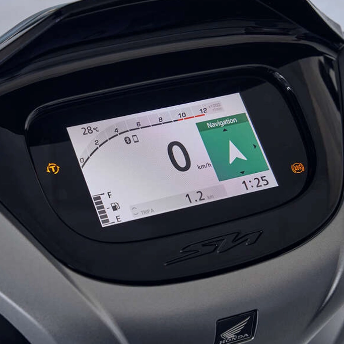 Tableau de bord digital Honda SH125i