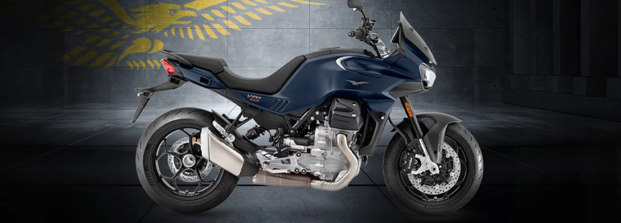 Moteur bicylindre Moto Guzzi V100 Mandello en détail