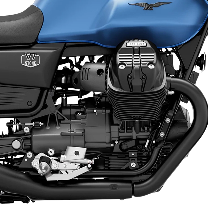 Tableau de bord numérique de la Moto Guzzi V7