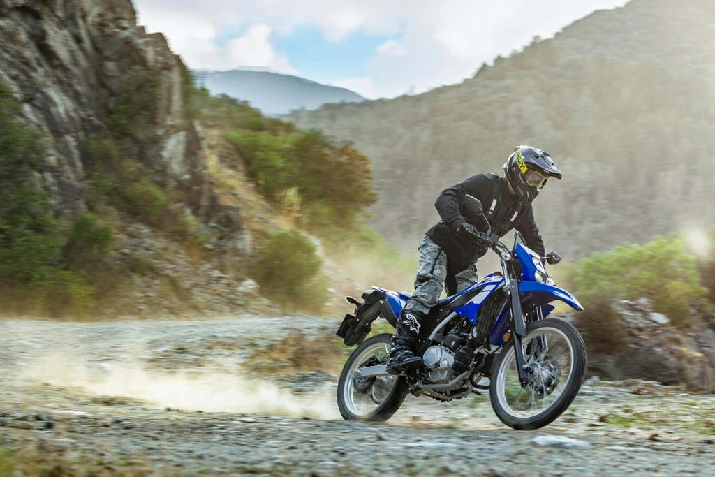 Détail du tableau de bord numérique Yamaha WR125R