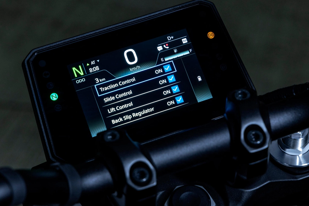 Tableau de bord TFT de la Yamaha 2025 MT-09