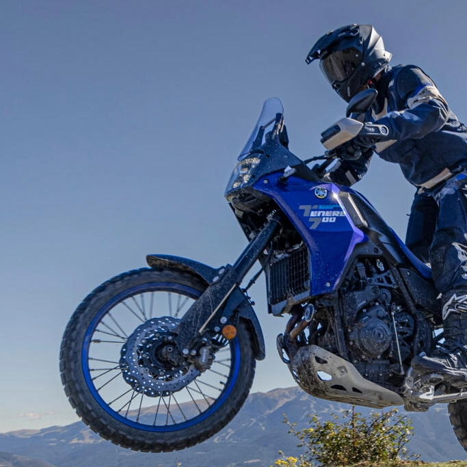 Tableau de bord et commandes de la Yamaha 2026 Ténéré 700